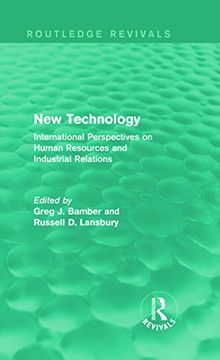 portada New Technology (Routledge Revivals): International Perspectives on Human Resources and Industrial Relations (en Inglés)
