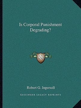 portada is corporal punishment degrading? (en Inglés)