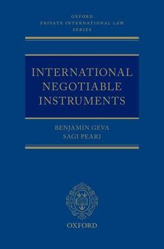 portada International Negotiable Instruments (Oxford Private International law Series) 