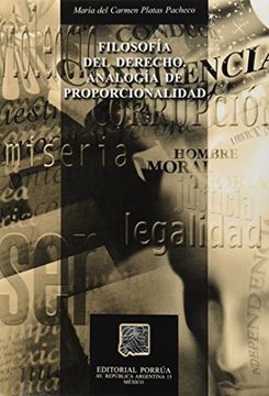 portada filosofia del derecho. analogia de proporcionalidad / 2 ed.