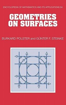 portada Geometries on Surfaces Hardback (Encyclopedia of Mathematics and its Applications) (in English)