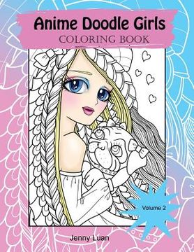 portada Anime Doodle Girls: Coloring Book (en Inglés)
