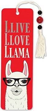 portada Llive Llove Llama Beaded Bookmark 