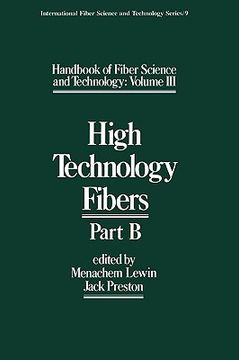 portada handbook of fiber science and technology volume 2: high technology fibers: part b (in English)