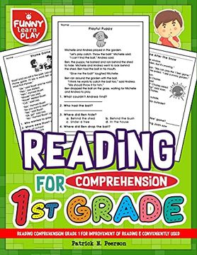 portada Reading Comprehension Grade 1 for Improvement of Reading & Conveniently Used: 1st Grade Reading Comprehension Workbooks for 1st Graders to Combine fun & Education Together (en Inglés)