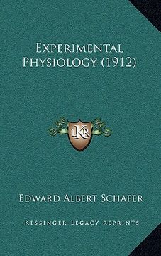 portada experimental physiology (1912) (in English)