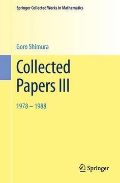 portada Collected Papers III: 1978–1988 (Springer Collected Works in Mathematics)