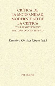 portada Crítica de la Modernidad. Modernidad de la Crítica (in Spanish)