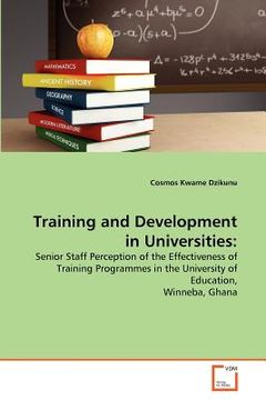 portada training and development in universities