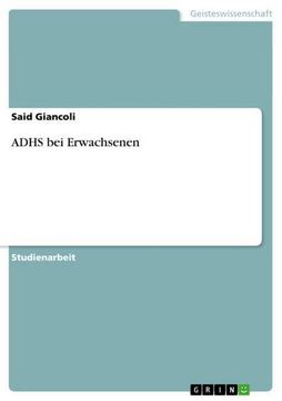 portada Adhs bei Erwachsenen (en Alemán)