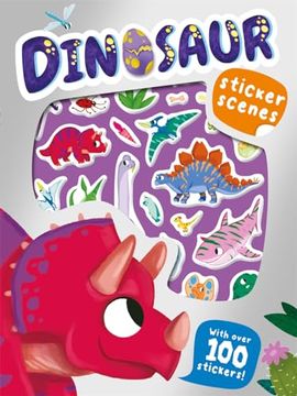 portada Dinosaur Sticker Scenes (en Inglés)