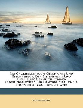 portada Ein Chorherrenbuch. (en Alemán)