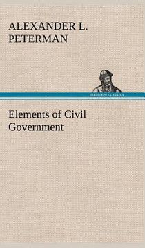 portada elements of civil government (en Inglés)