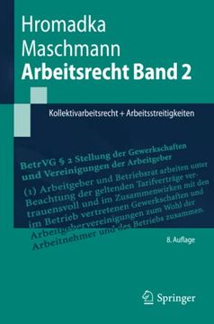 portada Arbeitsrecht Band 2: Kollektivarbeitsrecht + Arbeitsstreitigkeiten (Springer-Lehrbuch, Band 2) (en Alemán)