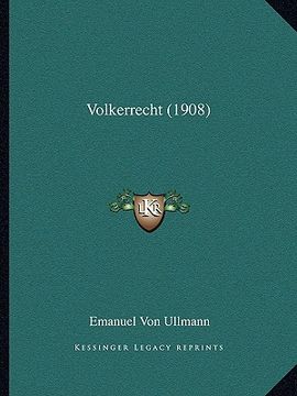 portada volkerrecht (1908) (en Inglés)