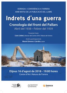 portada Indrets D'una Guerra: Cronologia del Front del Pallars (en Catalá)