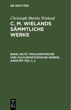 portada Philosophische und Kulturhistorische Werke, Aristipp Teil 1, 2 (en Alemán)