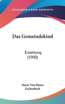 portada Das Gemeindekind: Erzahlung (1900) (en Alemán)