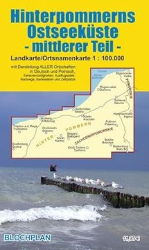 portada Landkarte Hinterpommerns Ostseeküste - Mittlerer Teil (in German)