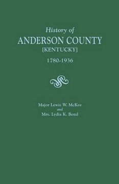 portada A History of Anderson County [Kentucky] 1780-1936 (en Inglés)