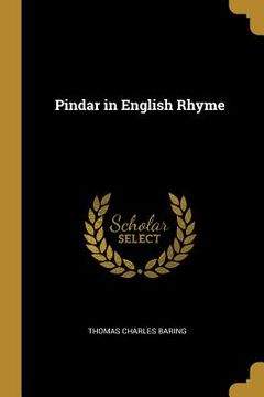 portada Pindar in English Rhyme (en Inglés)