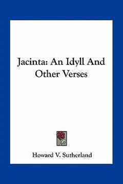portada jacinta: an idyll and other verses (en Inglés)