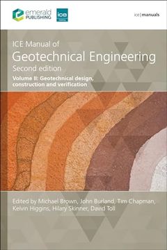 portada Ice Manual of Geotechnical Engineering Volume 2: Geotechnical Design, Construction and Verification (Ice Manuals) (en Inglés)