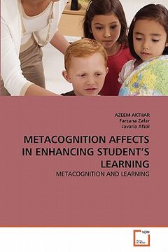 portada metacognition affects in enhancing student's learning (in English)