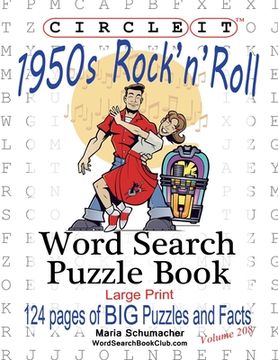 portada Circle It, 1950s Rock'n'Roll, Word Search, Puzzle Book 