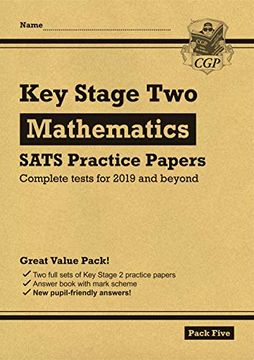 portada New ks2 Maths Sats Practice Papers: Pack 5 (For the Tests in 2019) (Cgp ks2 Sats Practice Papers) (en Inglés)