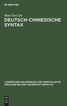 portada Deutsch-Chinesische Syntax (en Alemán)