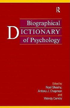 portada biographical dictionary of psychology (in English)