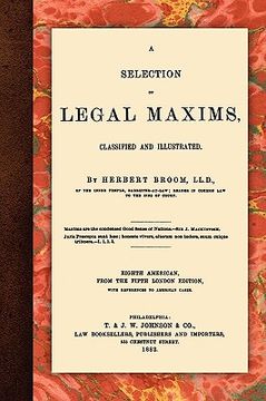 portada a selection of legal maxims