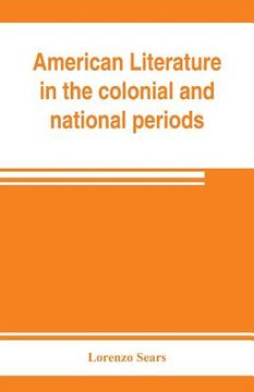 portada American literature in the colonial and national periods (en Inglés)