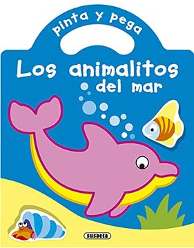 portada Pinta y Pega los Animalitos del mar (in Spanish)