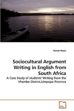 portada sociocultural argument writing in english from south africa (en Inglés)