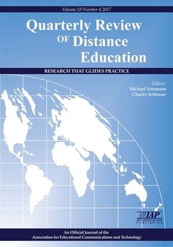 portada Quarterly Review of Distance Education Vol 18 Num 4 2017 (in English)