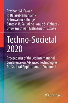 portada Techno-Societal 2020: Proceedings of the 3rd International Conference on Advanced Technologies for Societal Applications--Volume 1 (en Inglés)