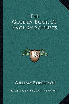 portada the golden book of english sonnets