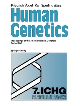 portada human genetics: proceedings of the 7th international congress berlin 1986 (en Inglés)