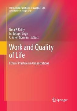 portada Work and Quality of Life: Ethical Practices in Organizations (en Inglés)