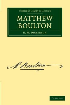 portada Matthew Boulton Paperback (Cambridge Library Collection - Technology) (en Inglés)