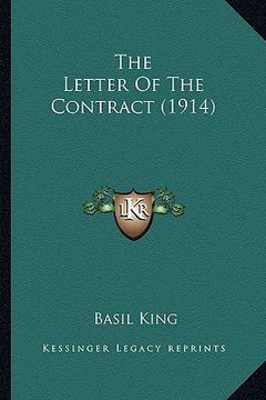portada the letter of the contract (1914) the letter of the contract (1914) (en Inglés)