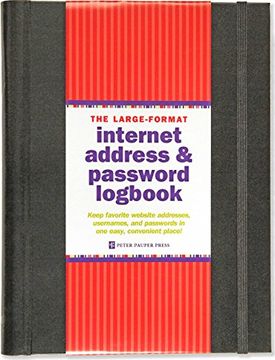 portada Large-Format Internet Address & Password Logbook (in English)
