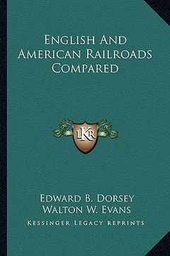portada english and american railroads compared (en Inglés)