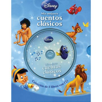 portada Disney Coleccion de 5 Libros con cd: Mis Mejores Cuentos Clasicos