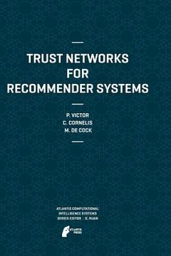 portada Trust Networks for Recommender Systems (en Inglés)