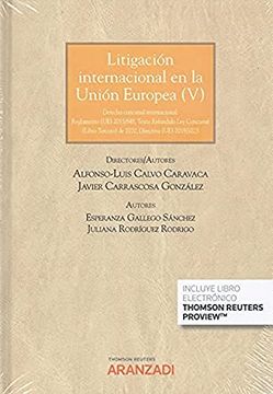 portada Litigacion Internacional en la Union Europea v (in Spanish)