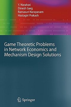 portada game theoretic problems in network economics and mechanism design solutions (en Inglés)