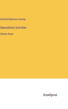 portada Sämmtliche Schriften: Zehnter Band (en Alemán)